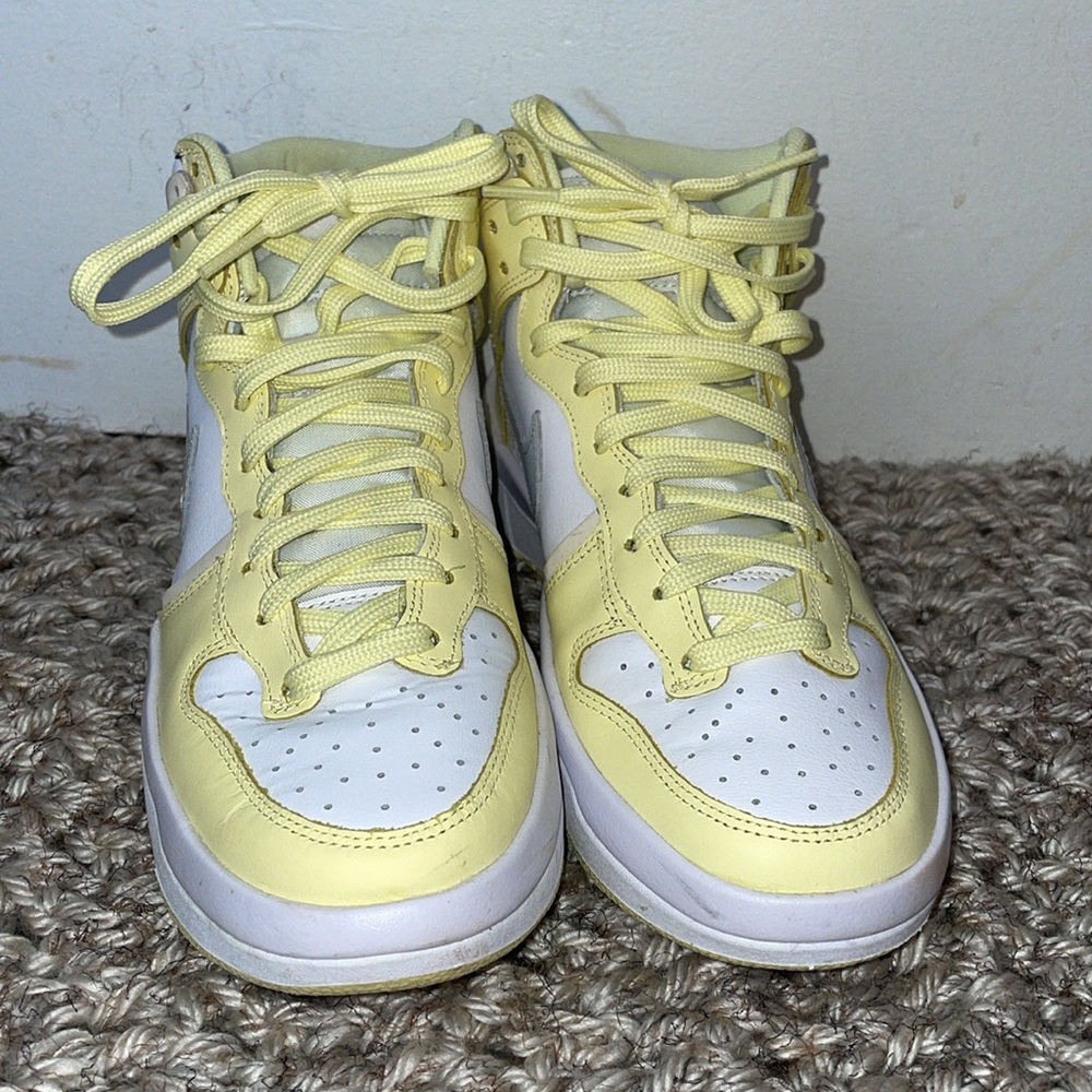 Nike Dunk High up rebel yellow sneakers shoes - Picture 3 of 11